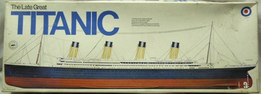Entex 1/350 RMS Titanic Ocean Liner - (ex-Revell), 8509 plastic model kit